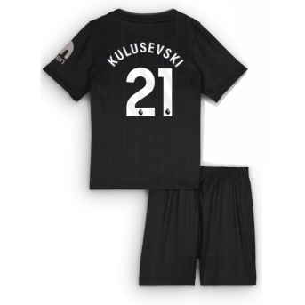 Billige Fotballdrakt Tottenham Hotspur Dejan Kulusevski #21 Replika Bortedraktsett Barn 2025-26 Kortermet (med bukser)